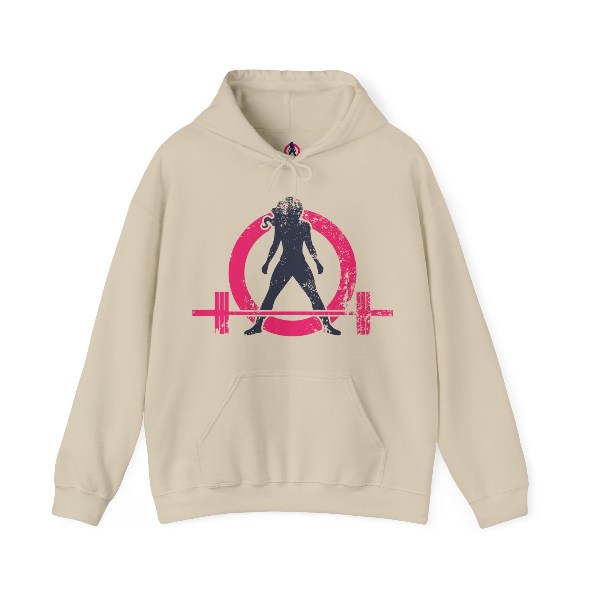 Distressed Logo - Unisex Heavy Blend Hooded Sweatshirt - Color Logo Inverted  (BEST SELLER)