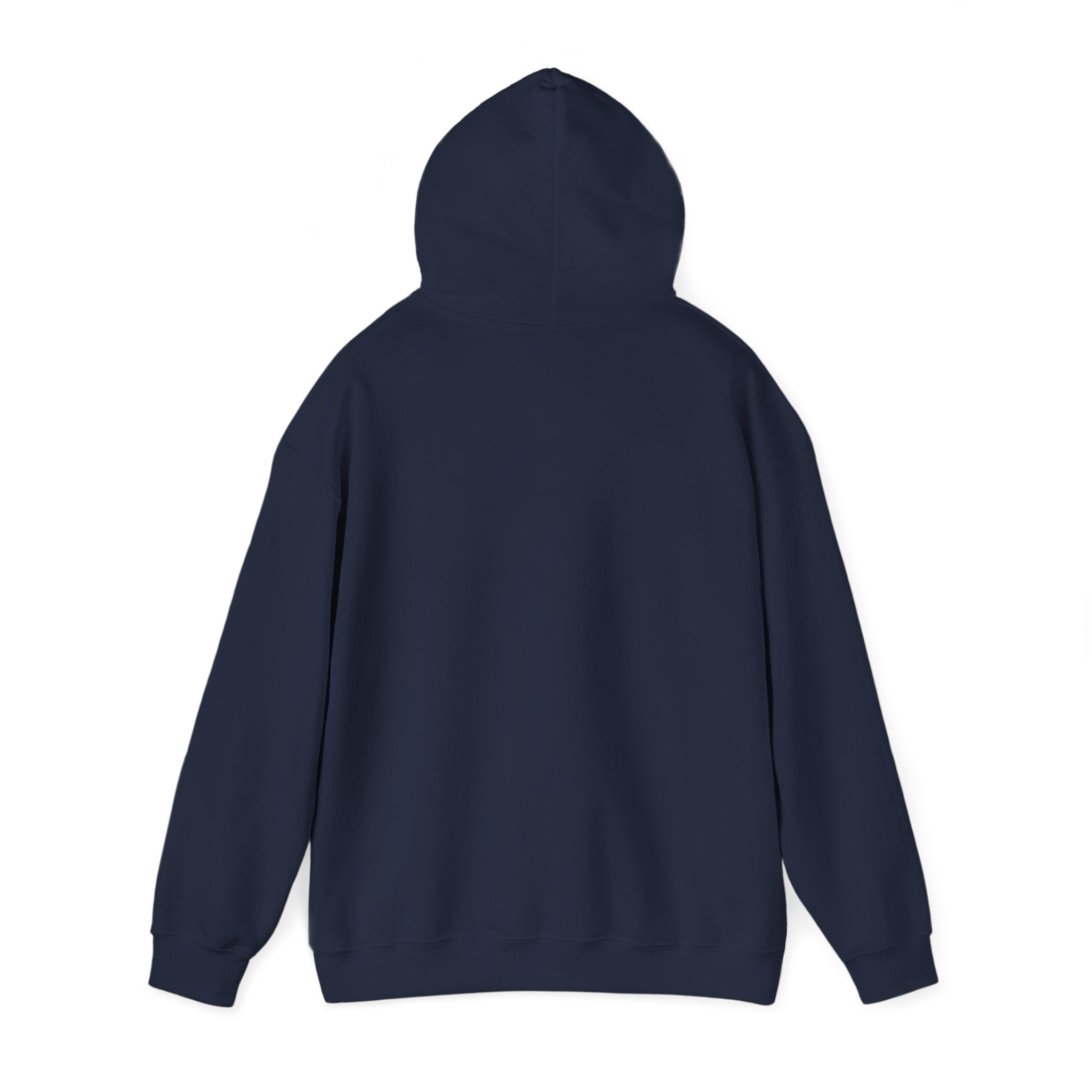 Unisex Heavy Blend Hooded Sweatshirt - Distressed White Logo - Plain Back (BEST SELLER)