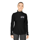 Star Barbell - Ladies Quarter-Zip Pullover - White Logo