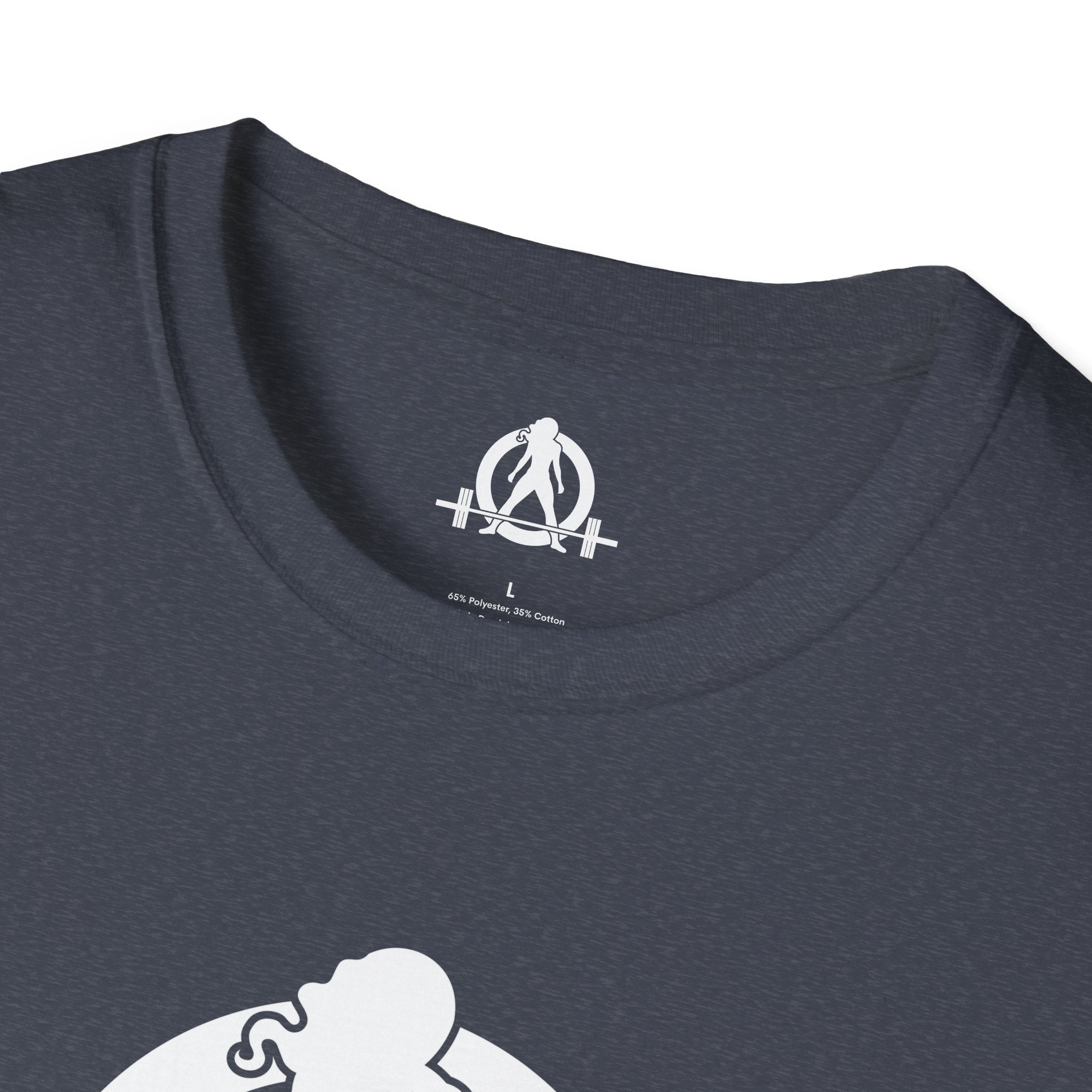 Kick Your Ass  - Unisex Softstyle T-Shirt - White Print on Front Plain Back