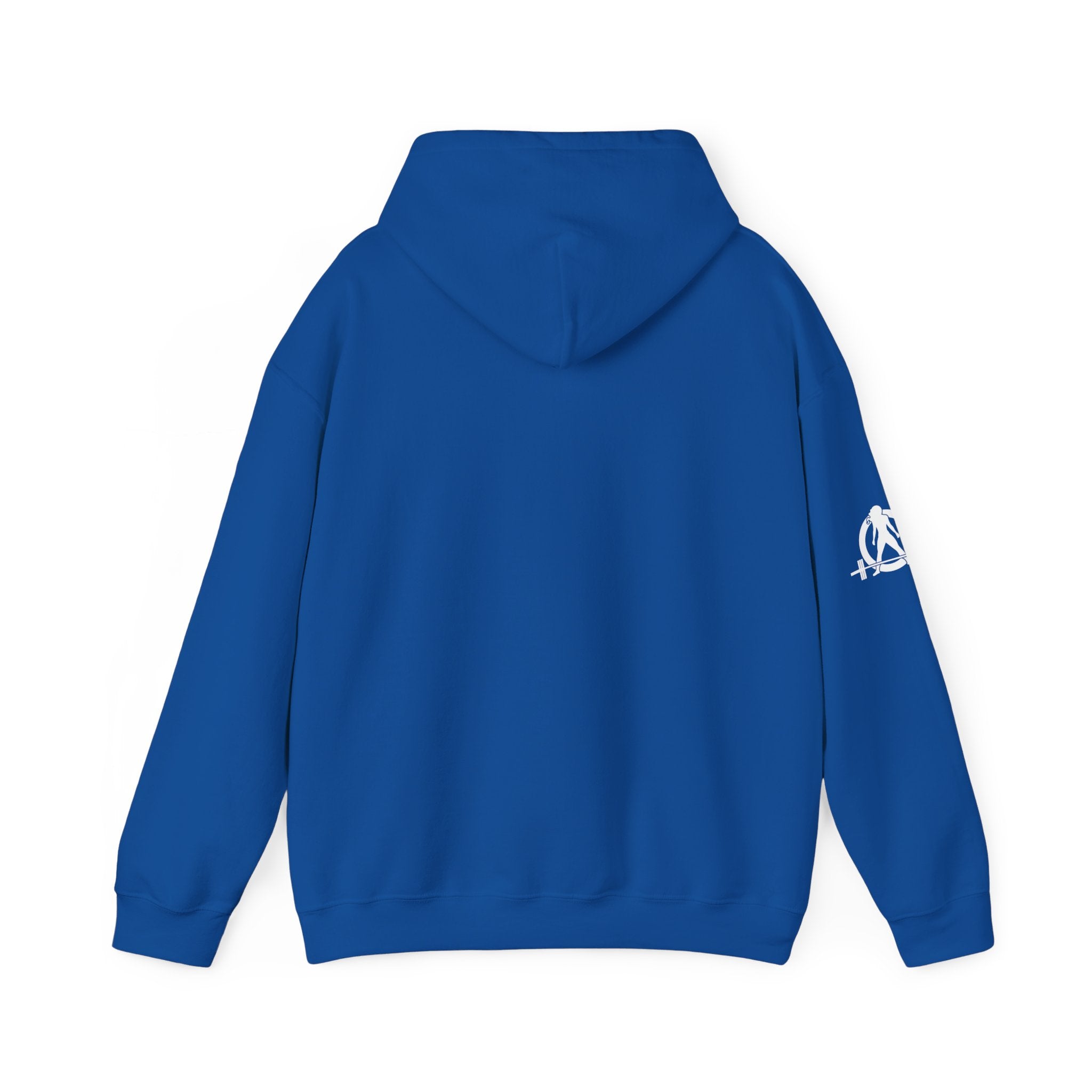USA Barbell - Unisex Heavy Blend Hooded Sweatshirt  - Front White Logo