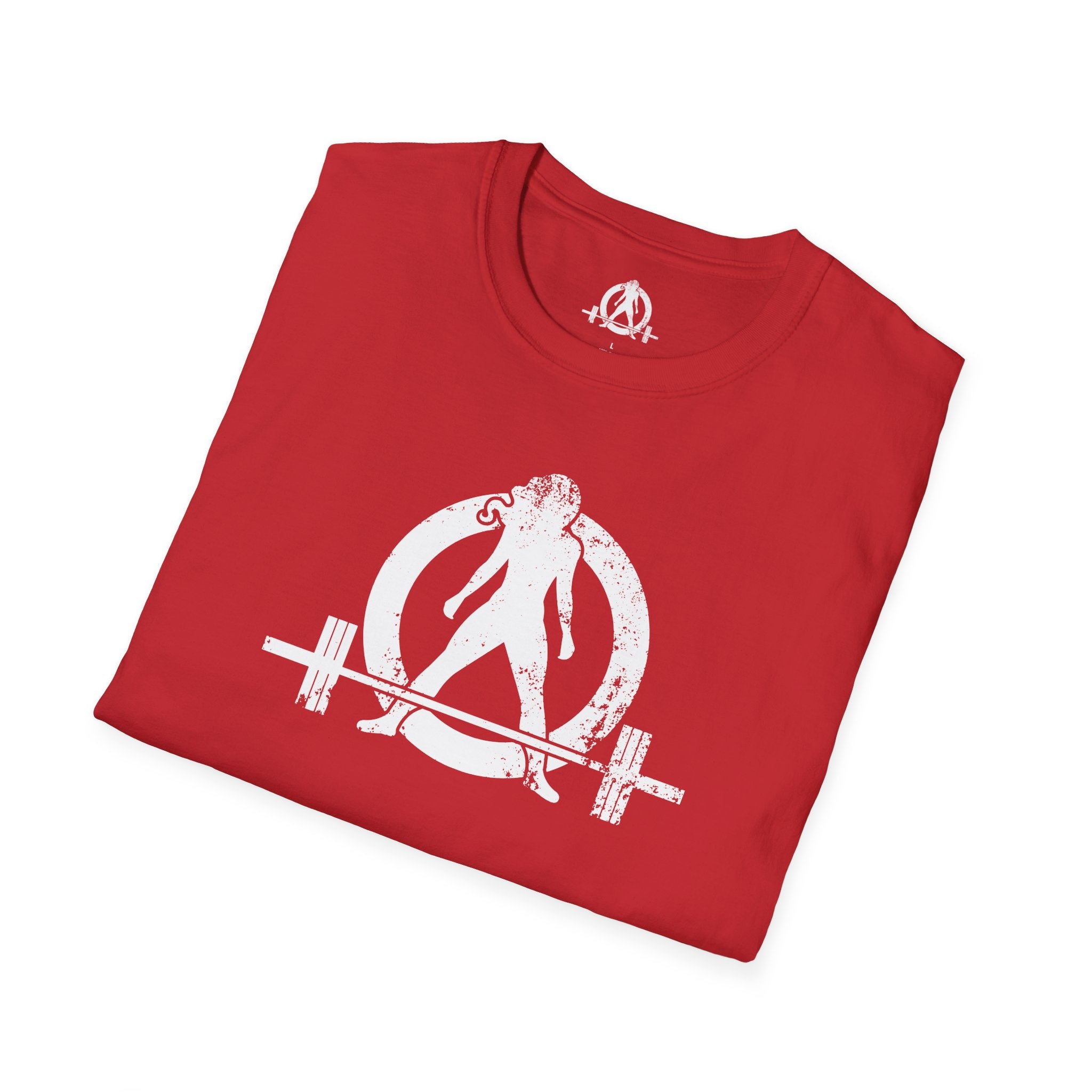 Unisex Softstyle T-Shirt - White Distressed Logo - Plain Back (BEST SELLER)