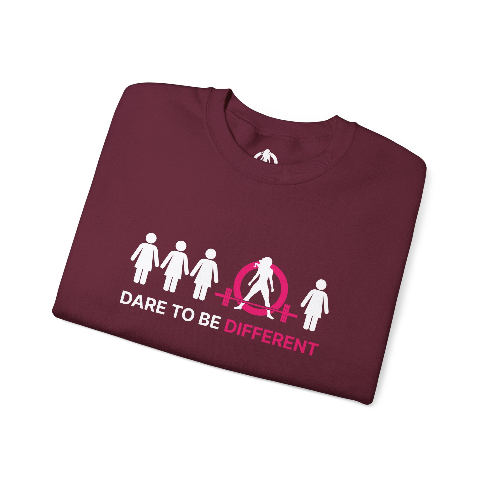 Dare To Be Different - Deadlift - Unisex Heavy Blend™ Crewneck Sweatshirt - Front  Logo