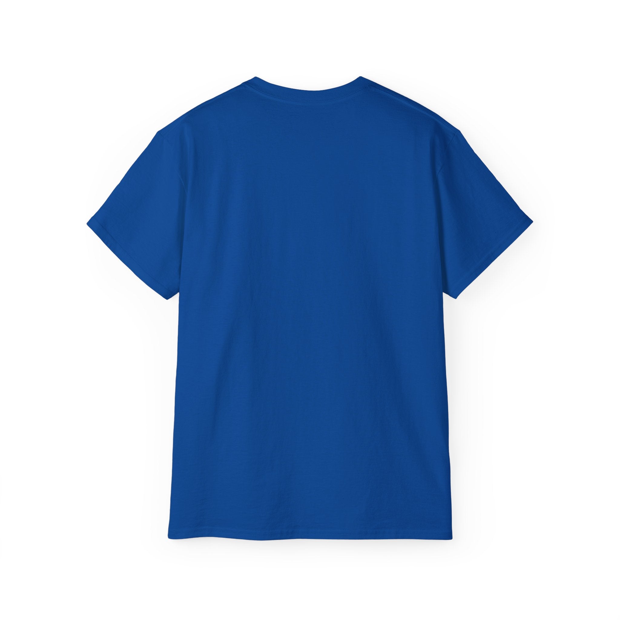Lift Heavy Shit - Unisex Ultra Cotton Tee - Front White Logo - Plain Back