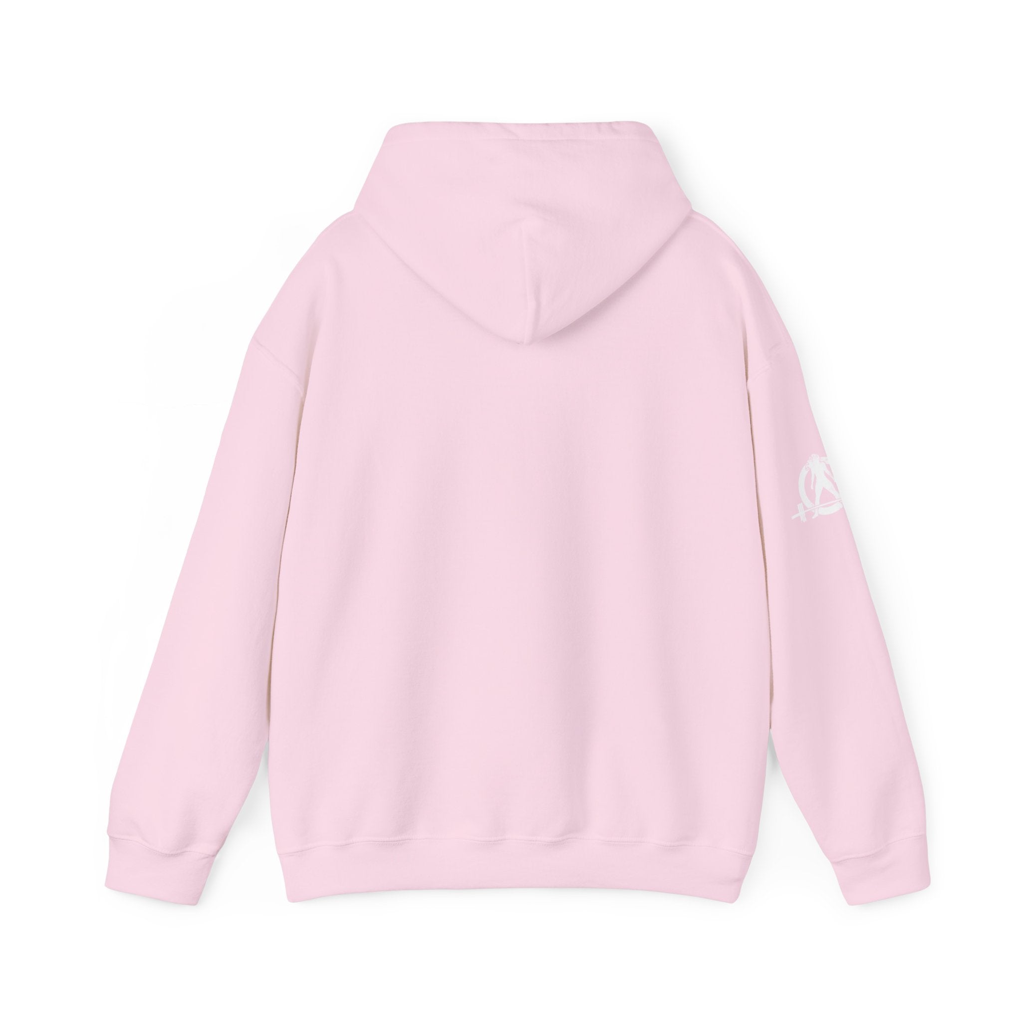 Cardio = Lift Weights Faster - Unisex Heavy Blend Hooded Sweatshirt - White Print on Front