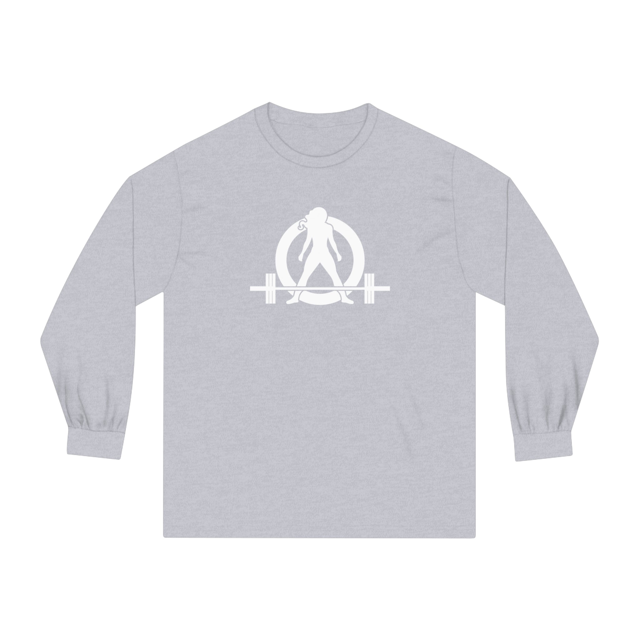 45 + 45 = 135 - Unisex Classic Long Sleeve T-Shirt - White Print on Front & Back