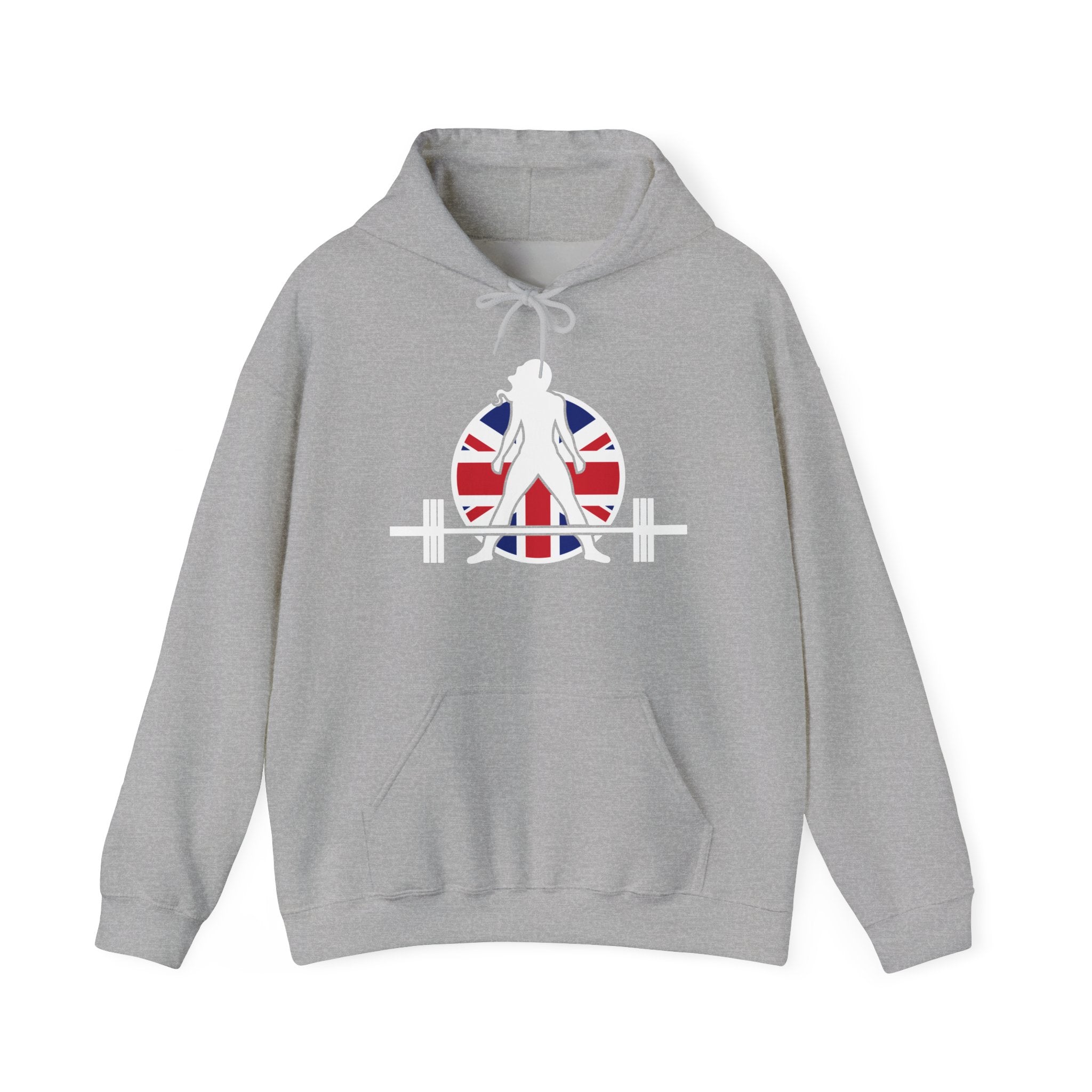 UK Logo - Unisex Heavy Blend Hooded Sweatshirt -  Plain Back