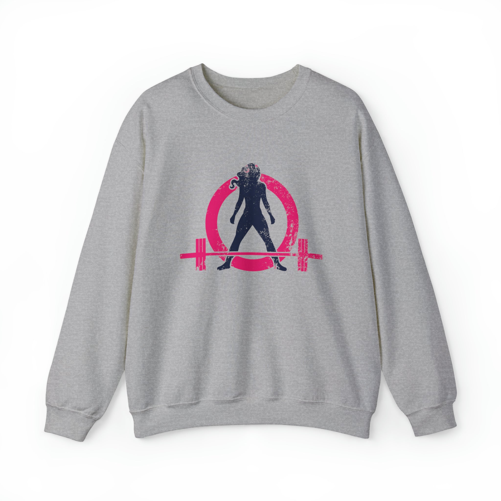Distressed Logo - Unisex Heavy Blend™ Crewneck Sweatshirt - Color Logo