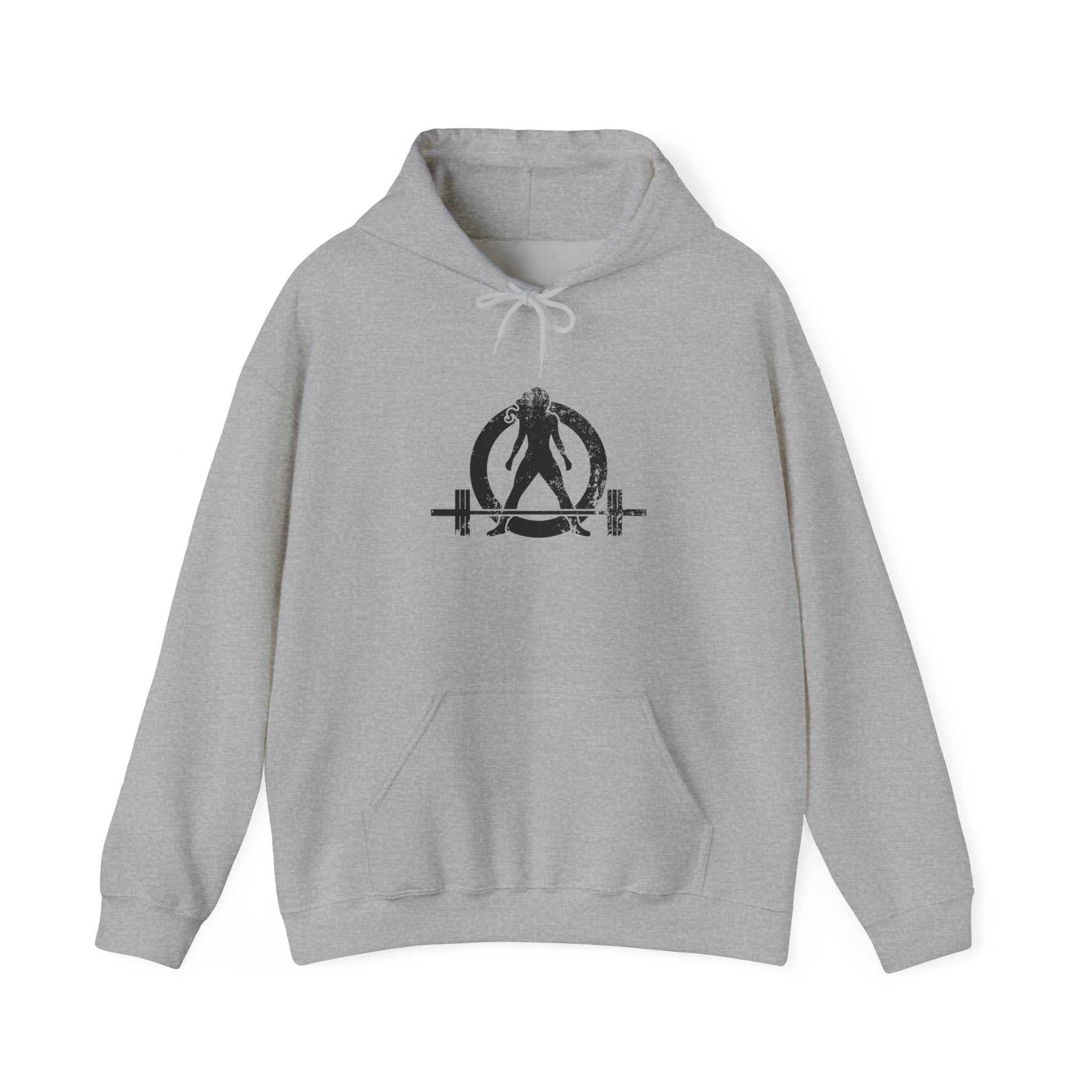 I DON’T WANT TO LOOK SKINNY – Unisex Heavy Blend™ Hooded Sweatshirt (White Logo) 🤍💪🔥