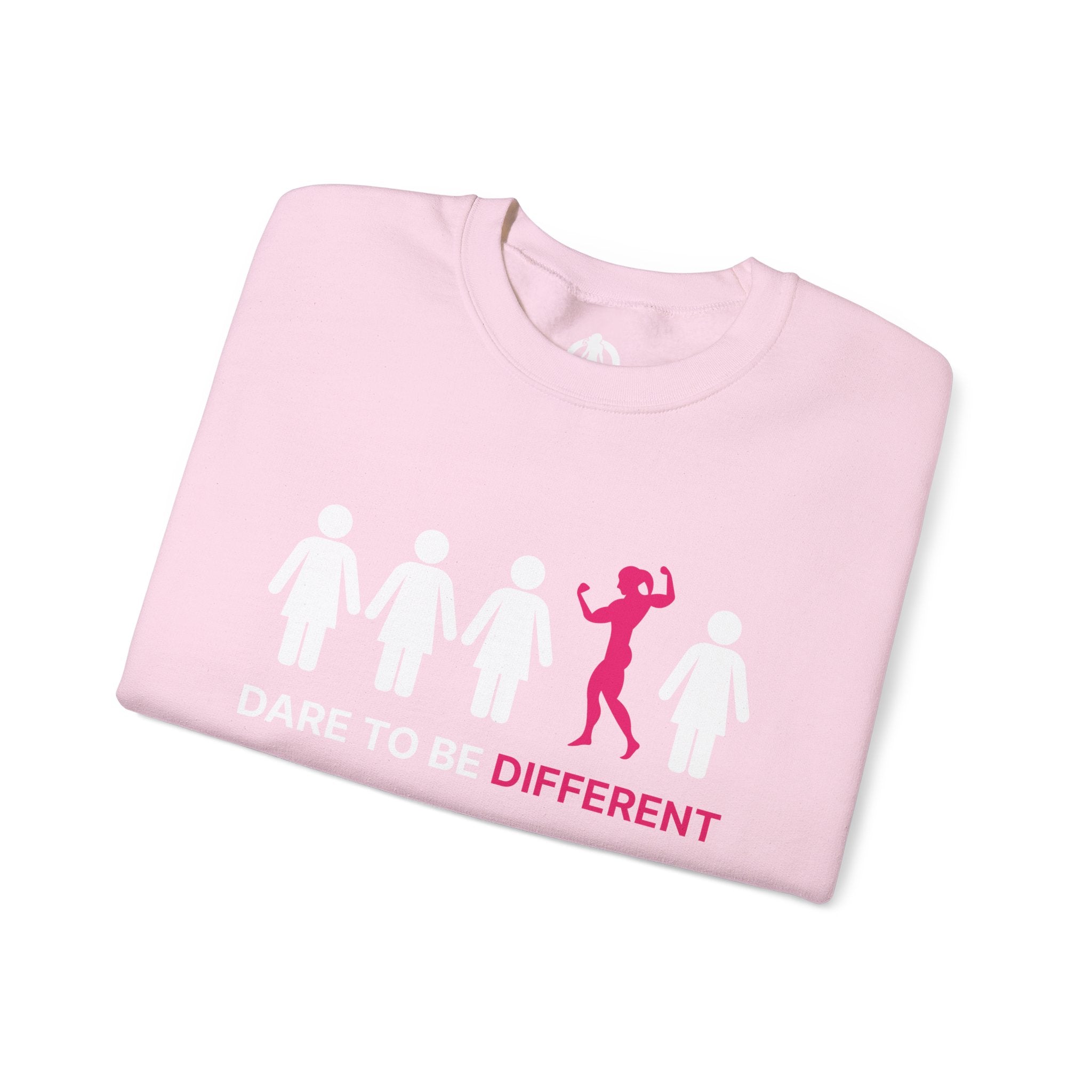Dare To Be Different - Flex - Unisex Heavy Blend™ Crewneck Sweatshirt - Front  Logo