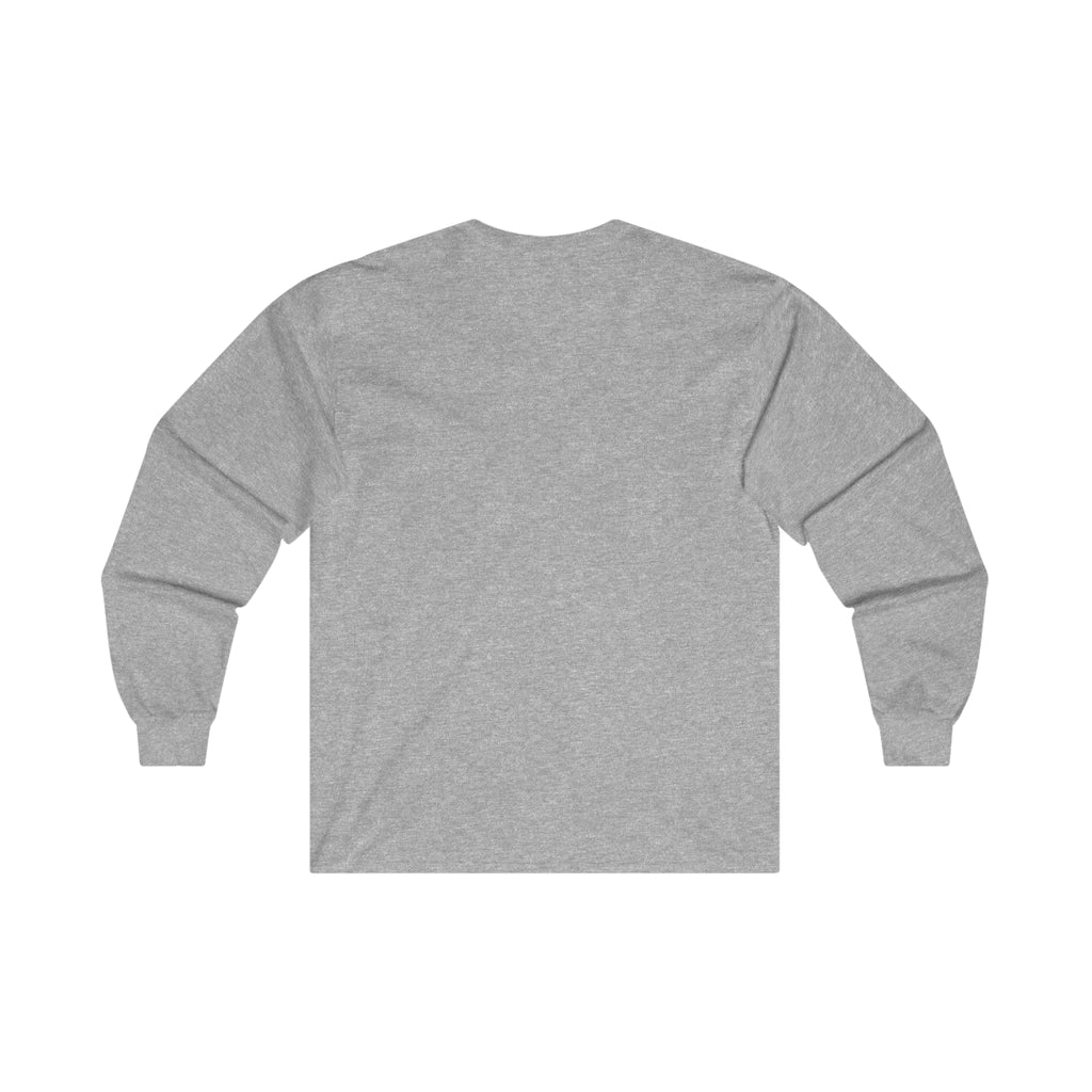 Coffee & Barbells - Unisex Ultra Cotton Long Sleeve Tee - Black Front Logo Plain Back