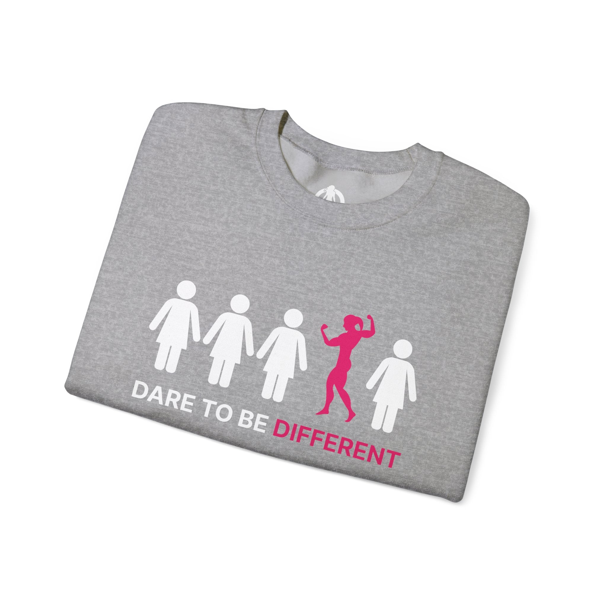 Dare To Be Different - Flex - Unisex Heavy Blend™ Crewneck Sweatshirt - Front  Logo