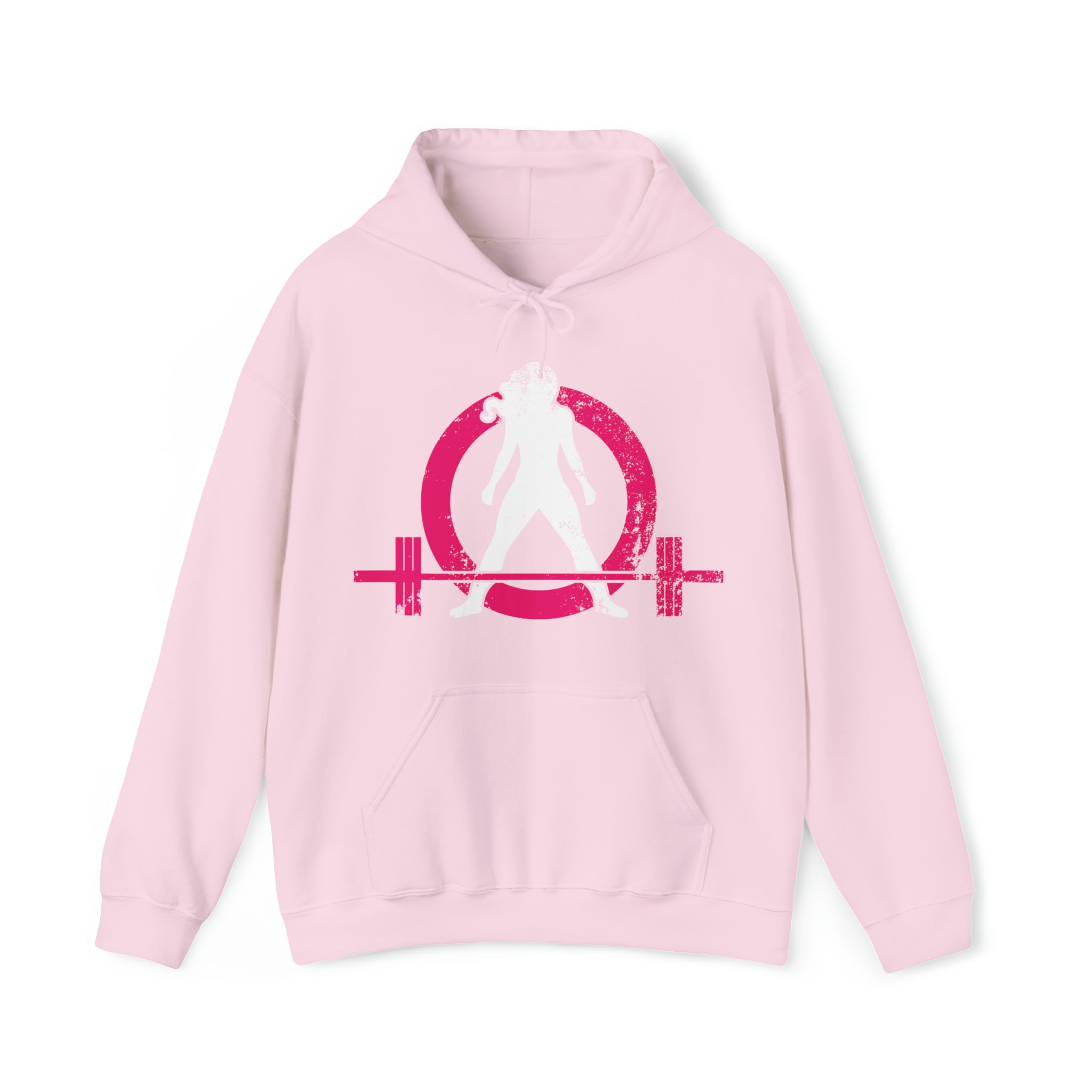 Strong Not Skinny - Color Distressed Logo - Unisex Heavy Blend Hooded Sweatshirt