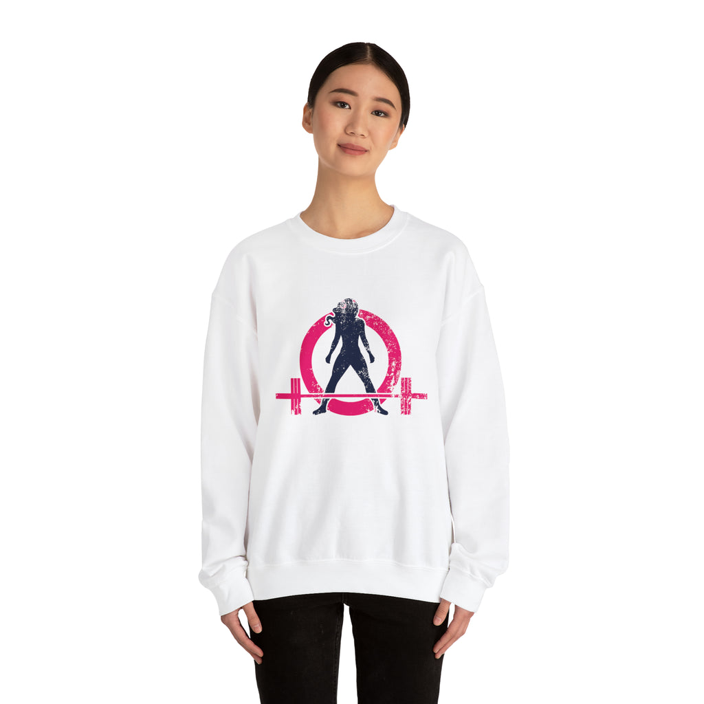 Distressed Logo - Unisex Heavy Blend™ Crewneck Sweatshirt - Color Logo