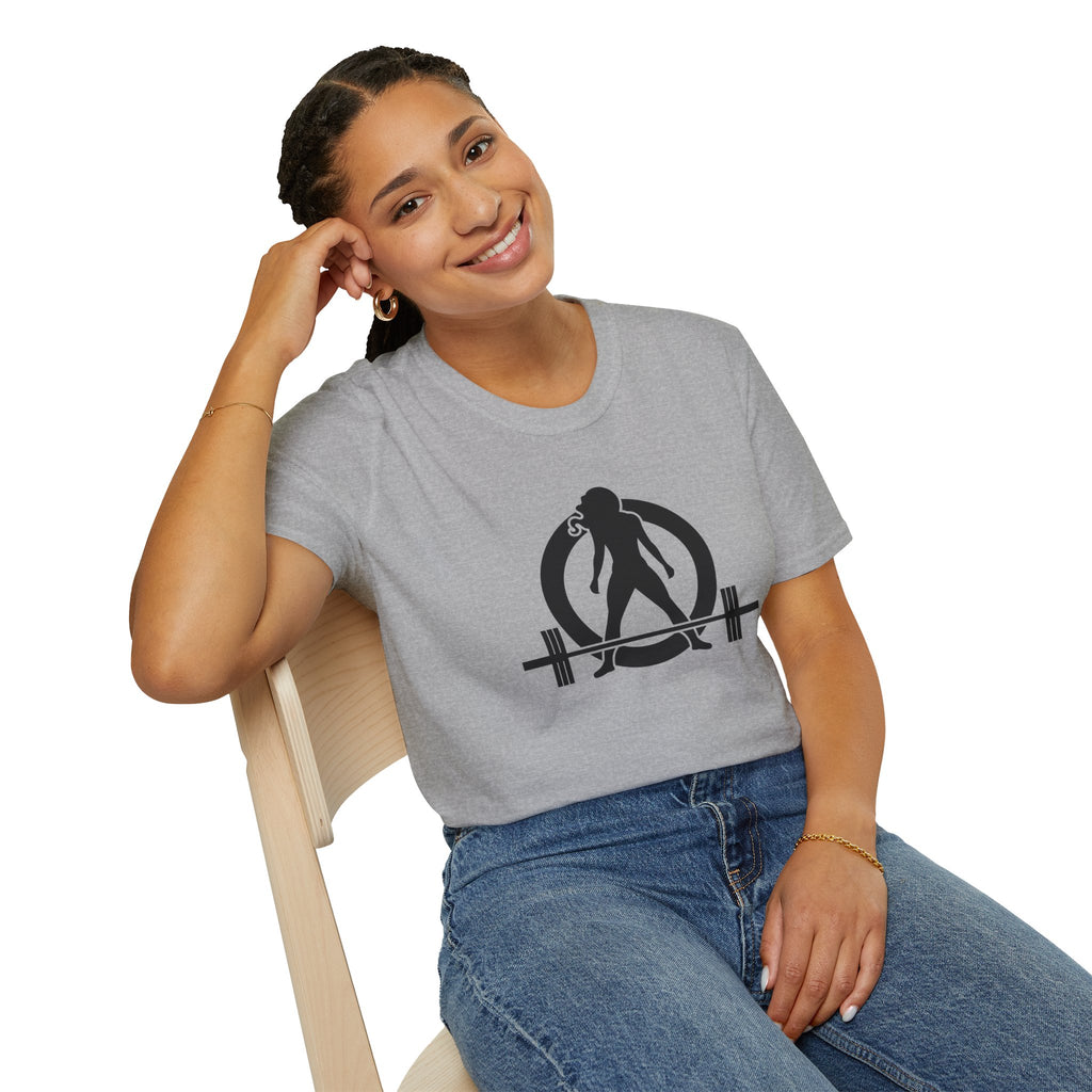 Iron Sharpens Iron - Unisex Softstyle T-Shirt - Black Logo Front & Back