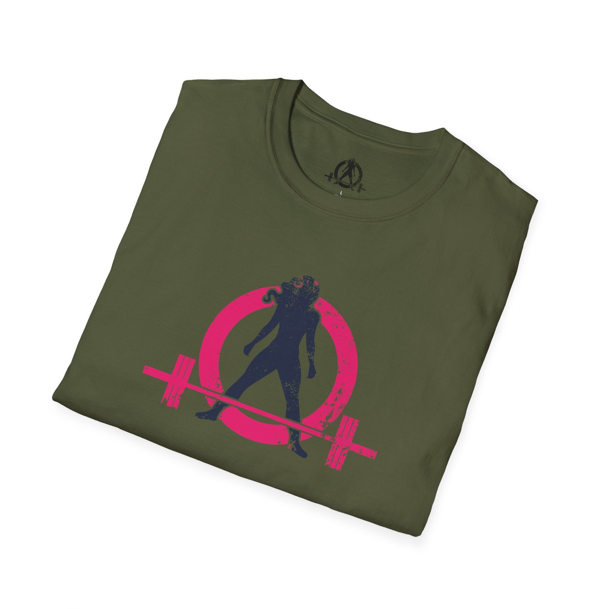 Unisex Softstyle T-Shirt - Inverted Color Distressed Logo - Plain Back (BEST SELLER)