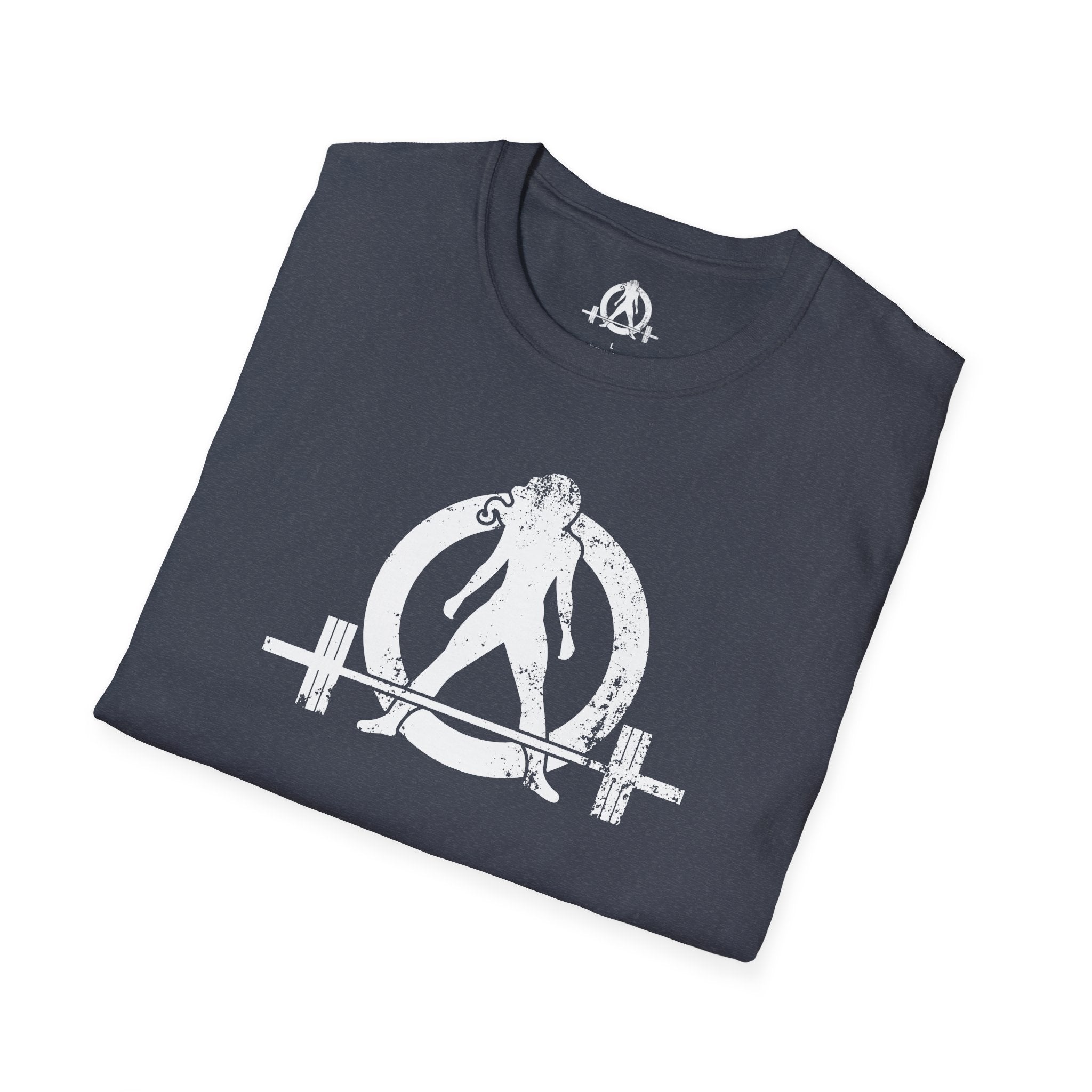 Unisex Softstyle T-Shirt - White Distressed Logo - Plain Back (BEST SELLER)