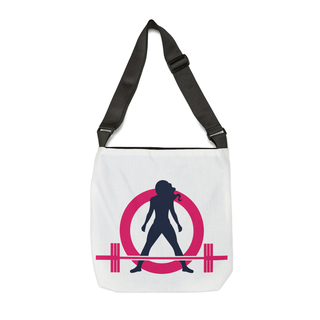 Adjustable Tote Bag (AOP) - Classic White Logo