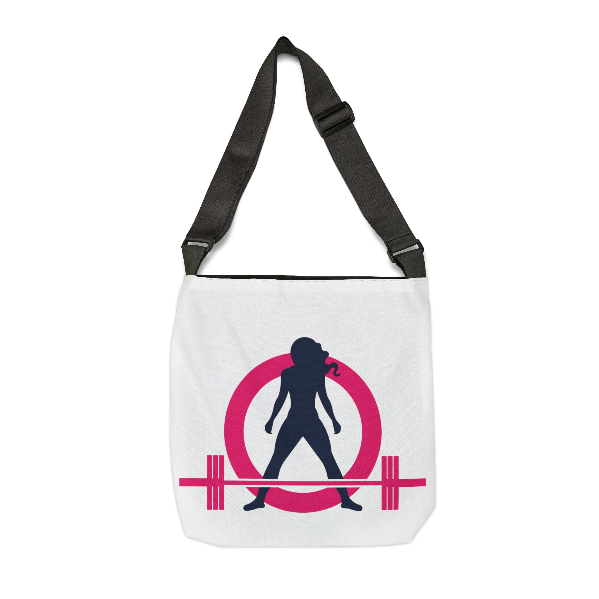 Adjustable Tote Bag (AOP) - Classic White Logo
