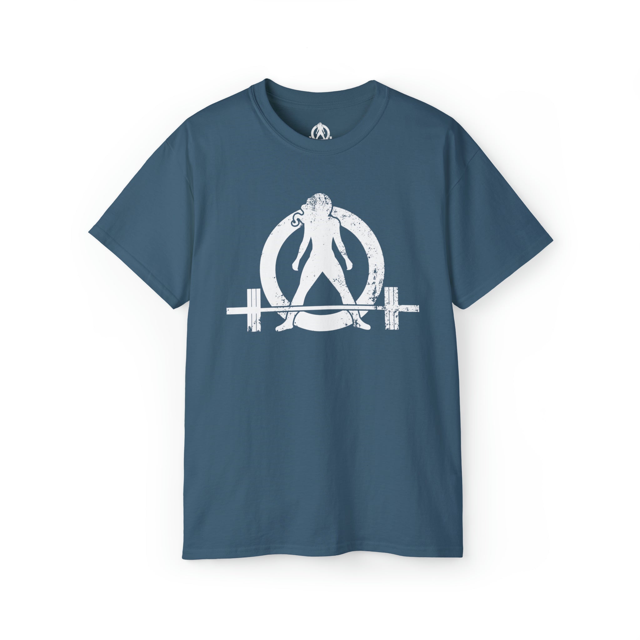 Strong Not Skinny - Unisex Ultra Cotton Tee - White Distressed Logo