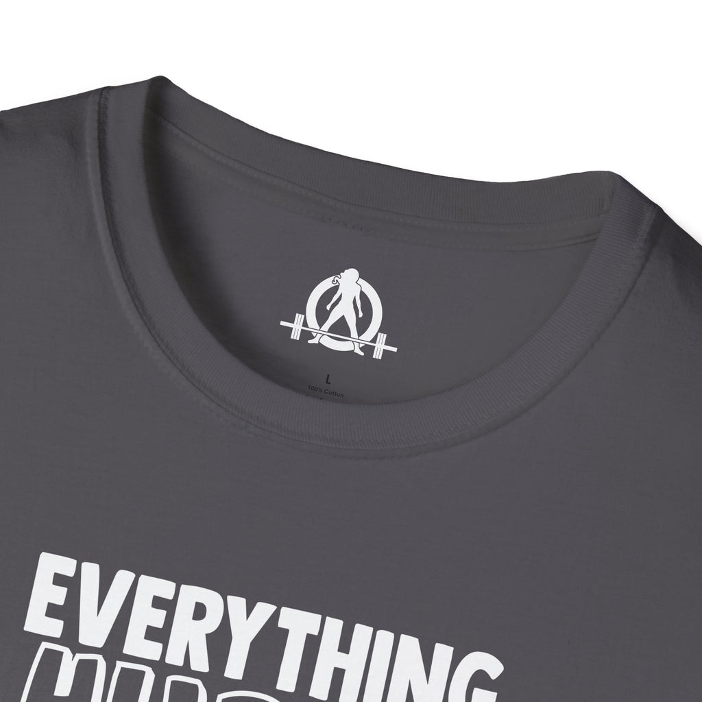 Everything Hurts & I'm Hungry  - Unisex Softstyle T-Shirt - Print on Front Plain Back