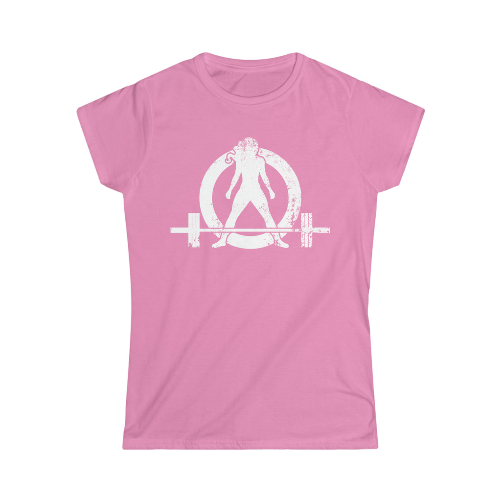 Strong Is Beautiful - Distressed White Logo - Women's Softstyle Tee (BEST SELLER)