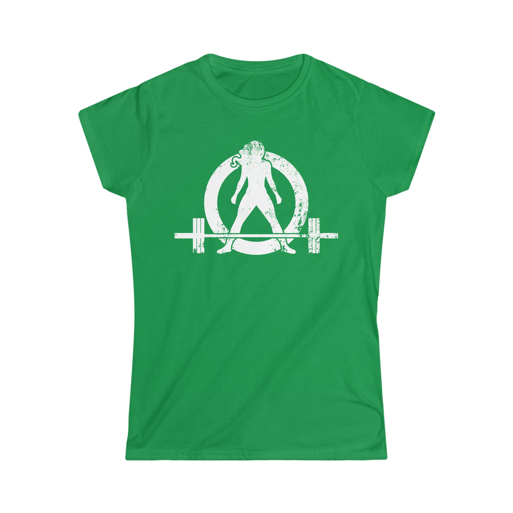 Strong Is Beautiful - Distressed White Logo - Women's Softstyle Tee (BEST SELLER)