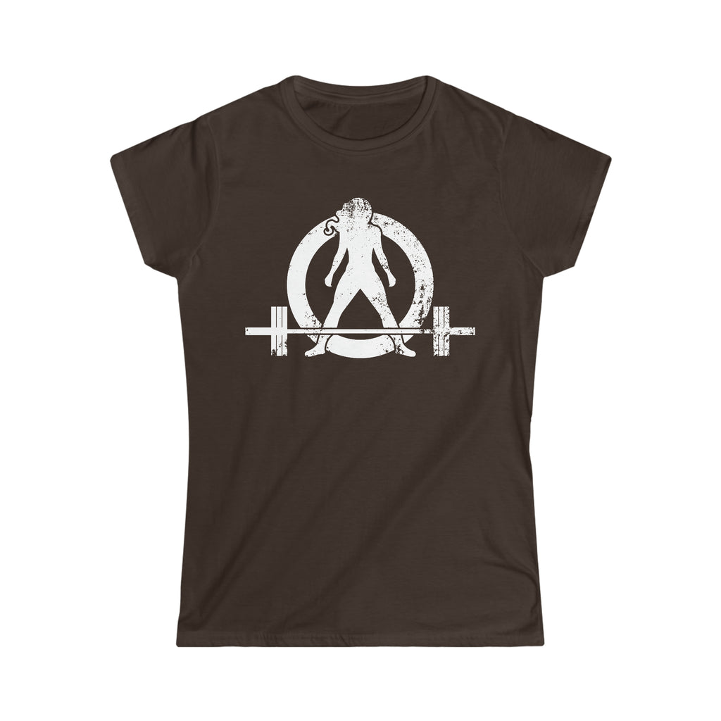 Strong Is Beautiful - Distressed White Logo - Women's Softstyle Tee (BEST SELLER)