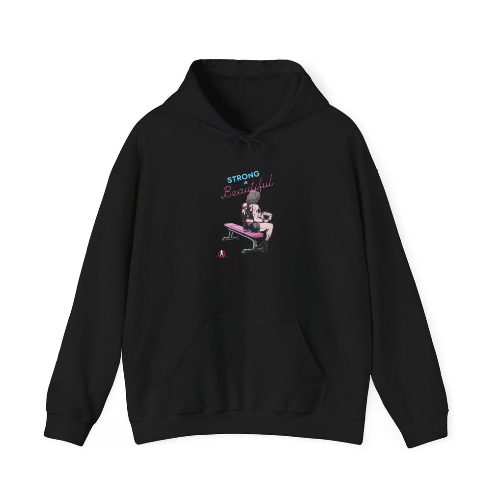 Strong Is Beautiful - Comic Art  - Unisex Heavy Blend Hooded Sweatshirt