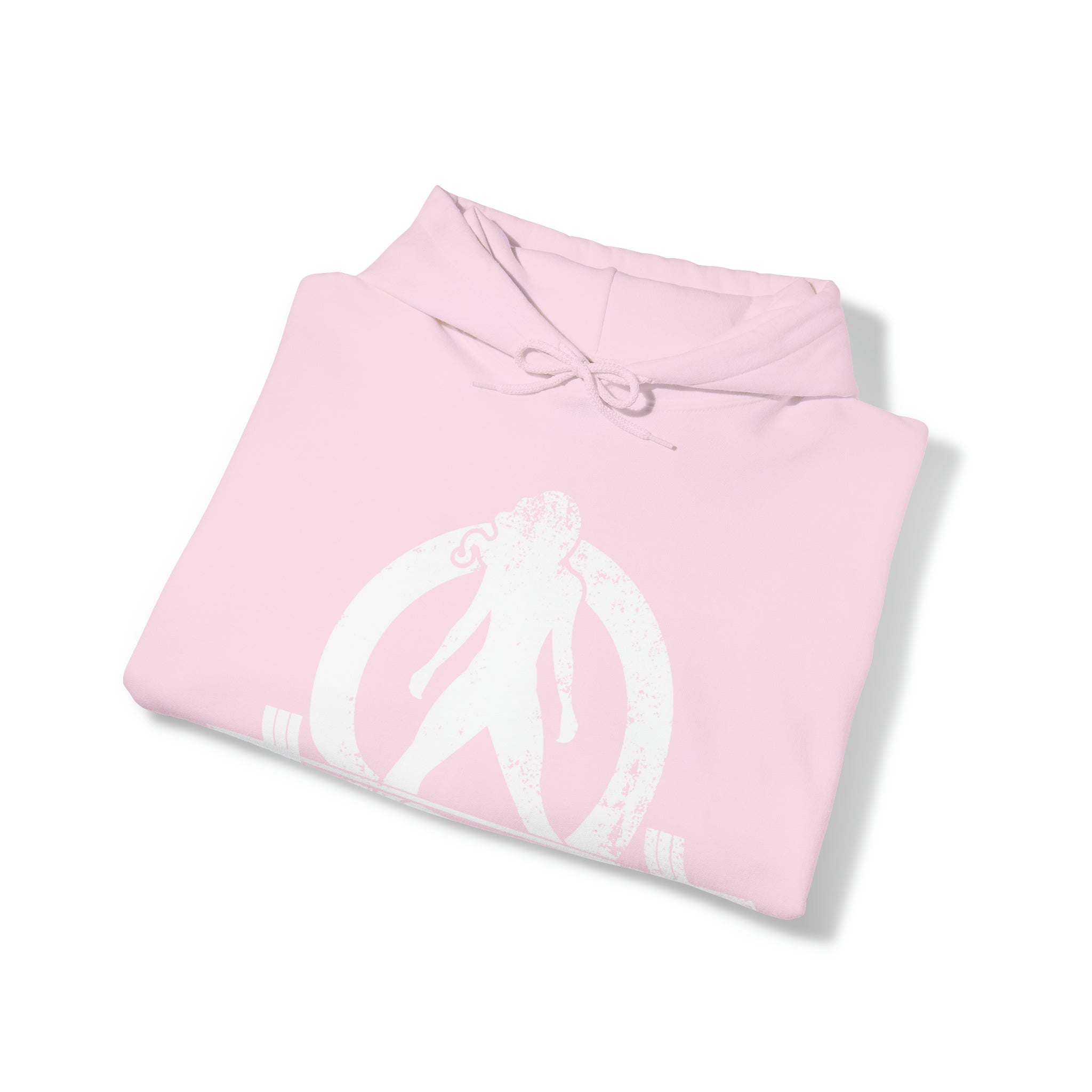 Kick Your Ass - Distressed White Logo  - Unisex Heavy Blend Hooded Sweatshirt (BEST SELLER)