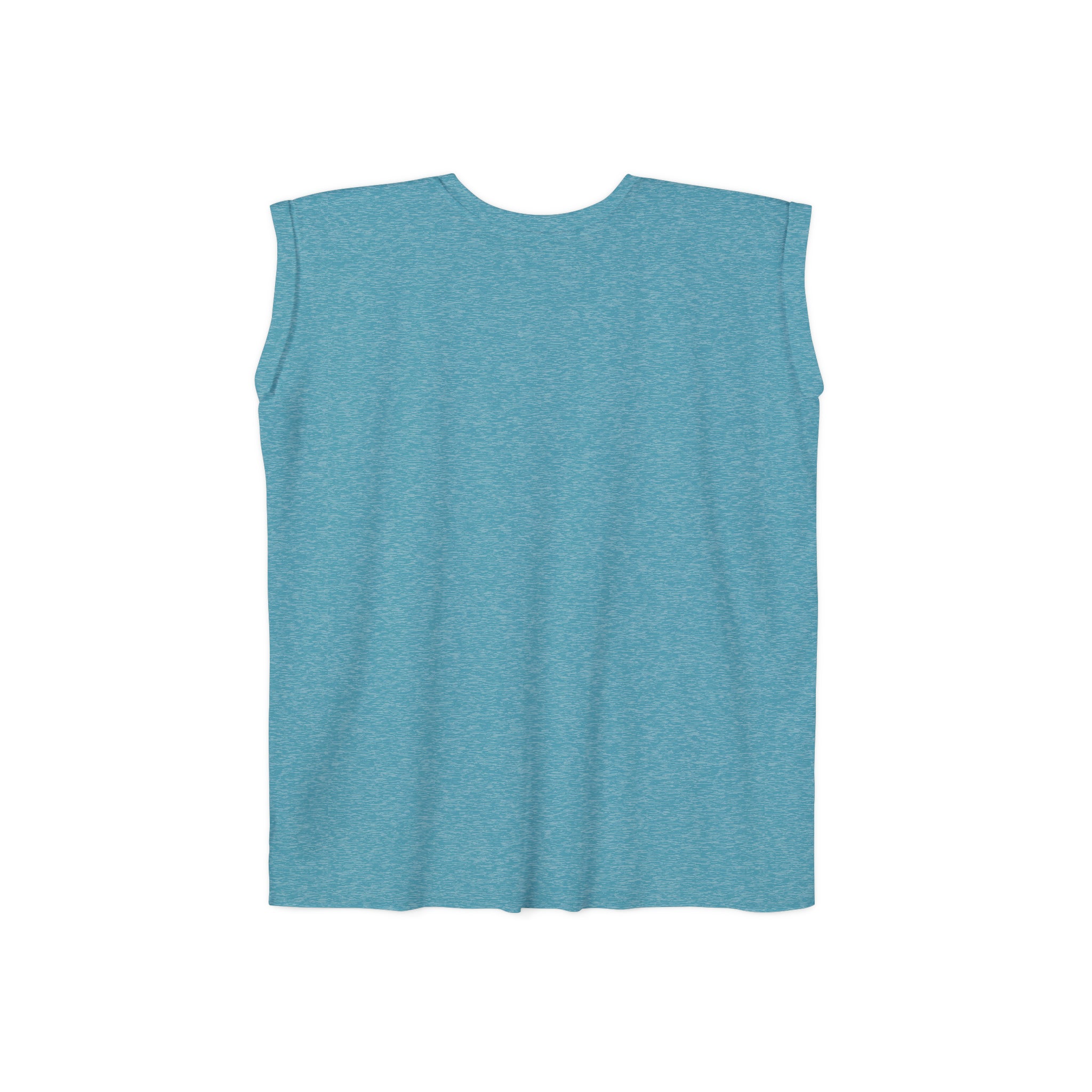 Women’s Flowy Rolled Cuffs Muscle Tee - Light Distressed Logo