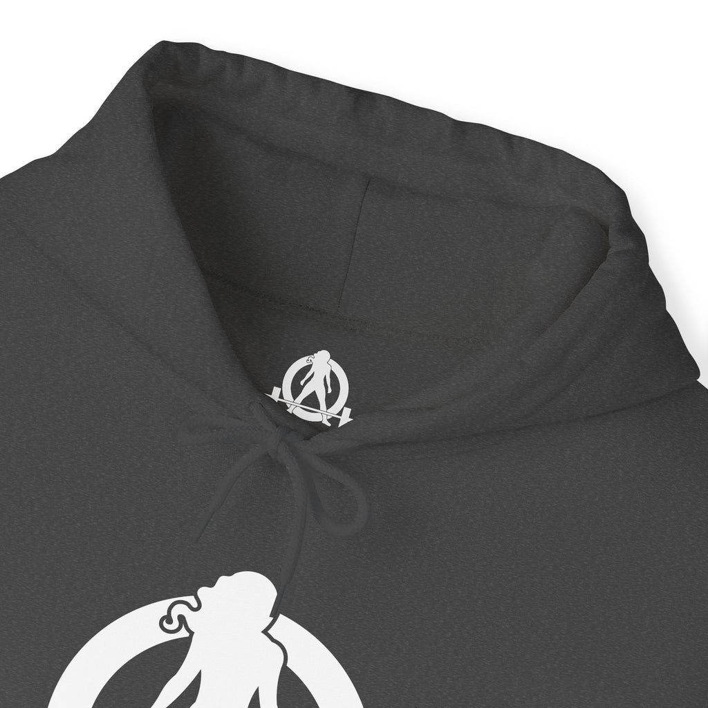 Cardio = Lift Weights Faster - Unisex Heavy Blend Hooded Sweatshirt - White Print on Front & Back
