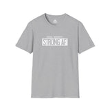 Goal Weight Strong AF - Unisex Softstyle T-Shirt - Print on Front Plain Back