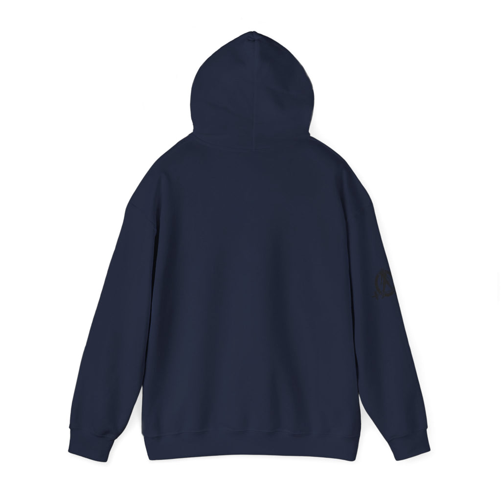 Strong Not Skinny - Unisex Heavy Blend Hooded Sweatshirt - Black Front Logo