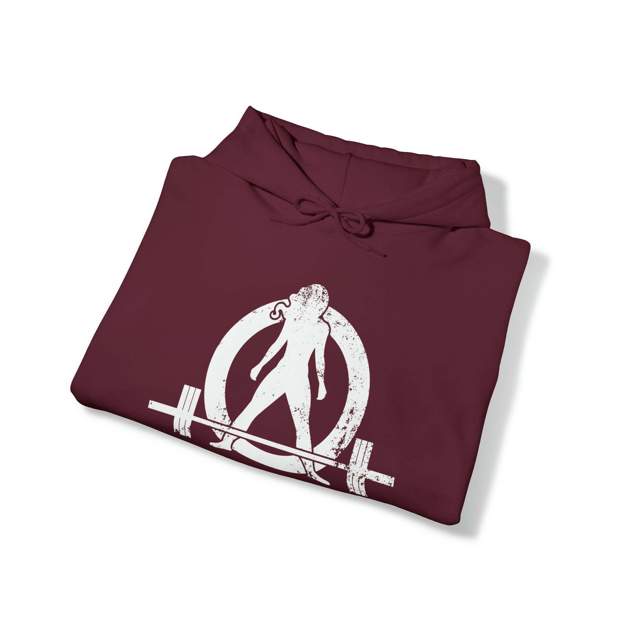 I Could Deadlift You. - Unisex Heavy Blend Hooded Sweatshirt - White Logo on Back