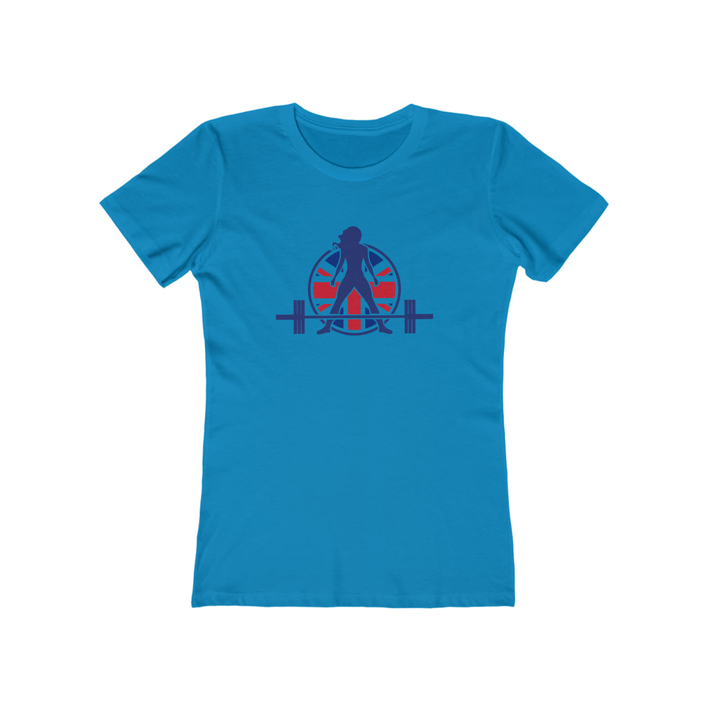 Women's The Boyfriend Tee - UK Light Logo - Plain Back