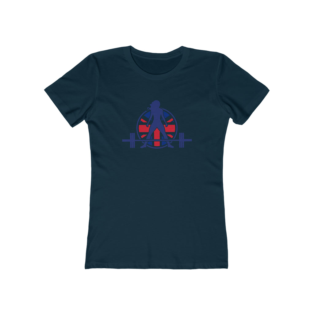 Women's The Boyfriend Tee - UK Light Logo - Plain Back