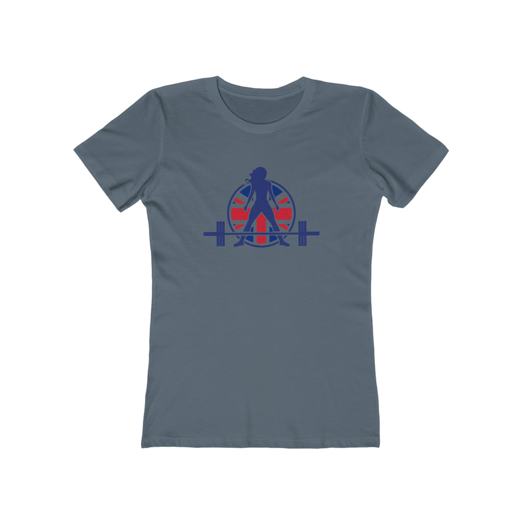 Women's The Boyfriend Tee - UK Light Logo - Plain Back