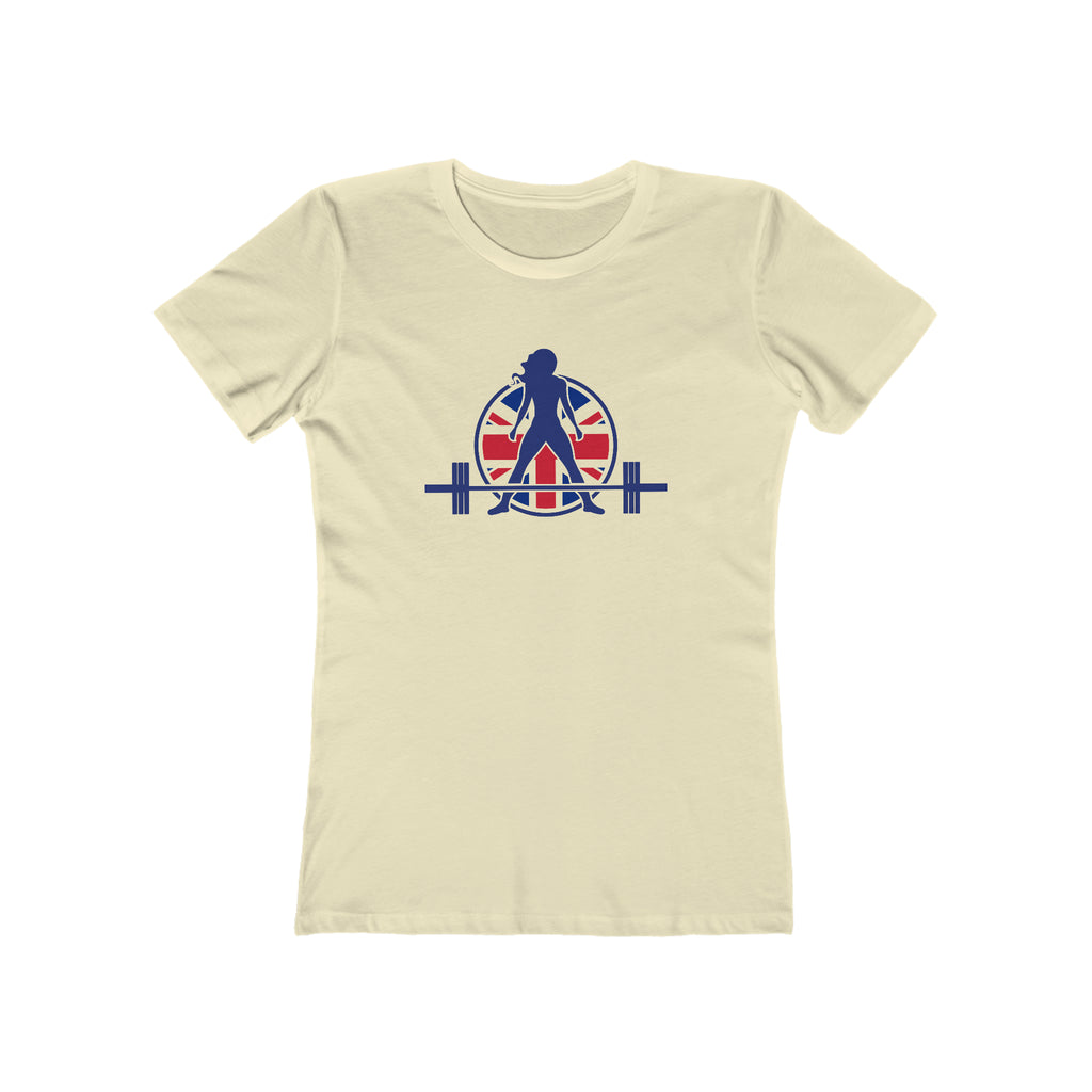 Women's The Boyfriend Tee - UK Light Logo - Plain Back