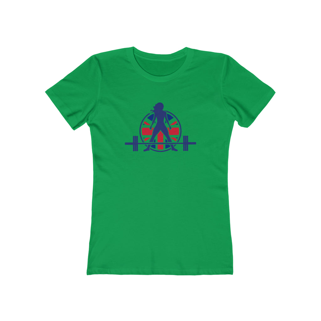 Women's The Boyfriend Tee - UK Light Logo - Plain Back