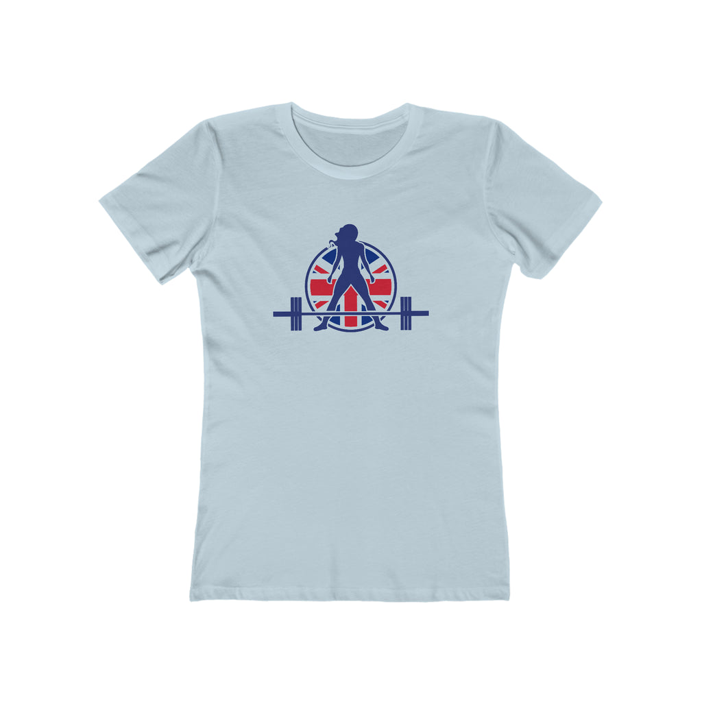 Women's The Boyfriend Tee - UK Light Logo - Plain Back