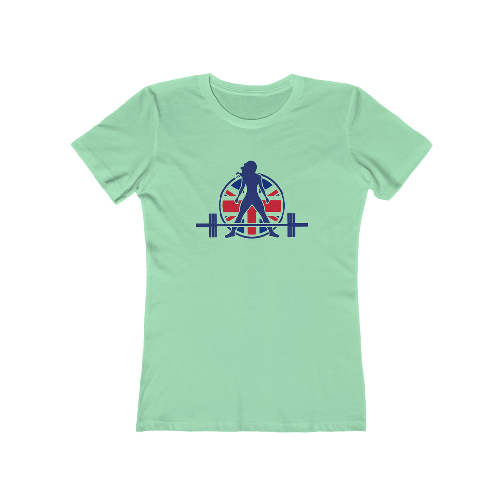 Women's The Boyfriend Tee - UK Light Logo - Plain Back