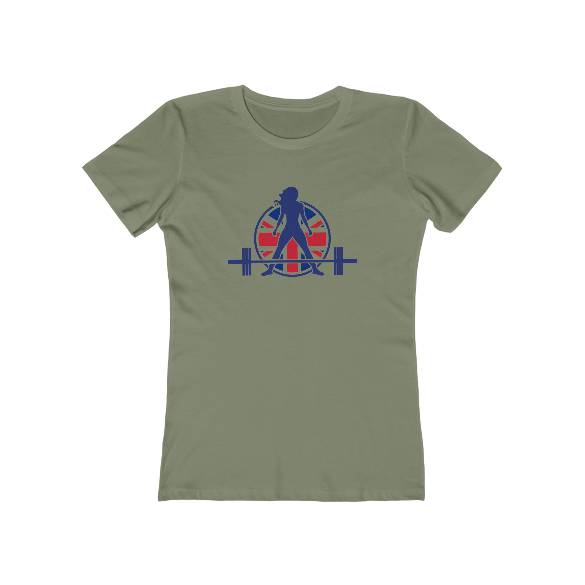 Women's The Boyfriend Tee - UK Light Logo - Plain Back