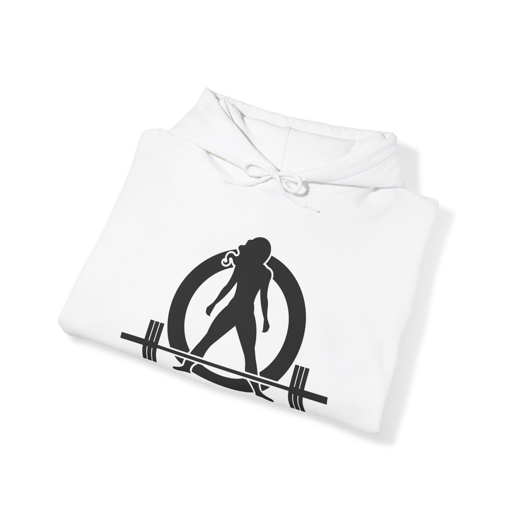 Goal Weight Strong AF - Unisex Heavy Blend Hooded Sweatshirt  - Front & Back Print Black
