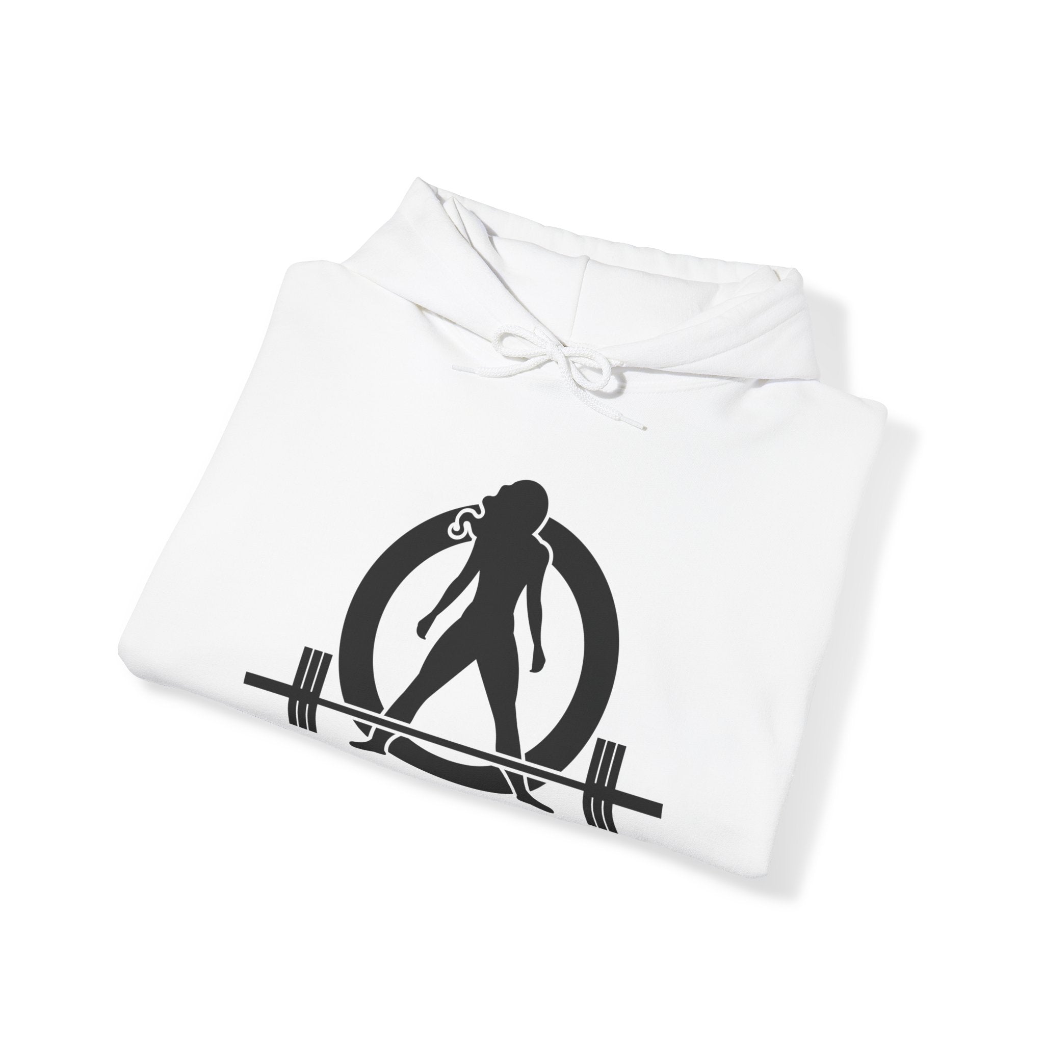 Goal Weight Strong AF - Unisex Heavy Blend Hooded Sweatshirt  - Front & Back Print Black