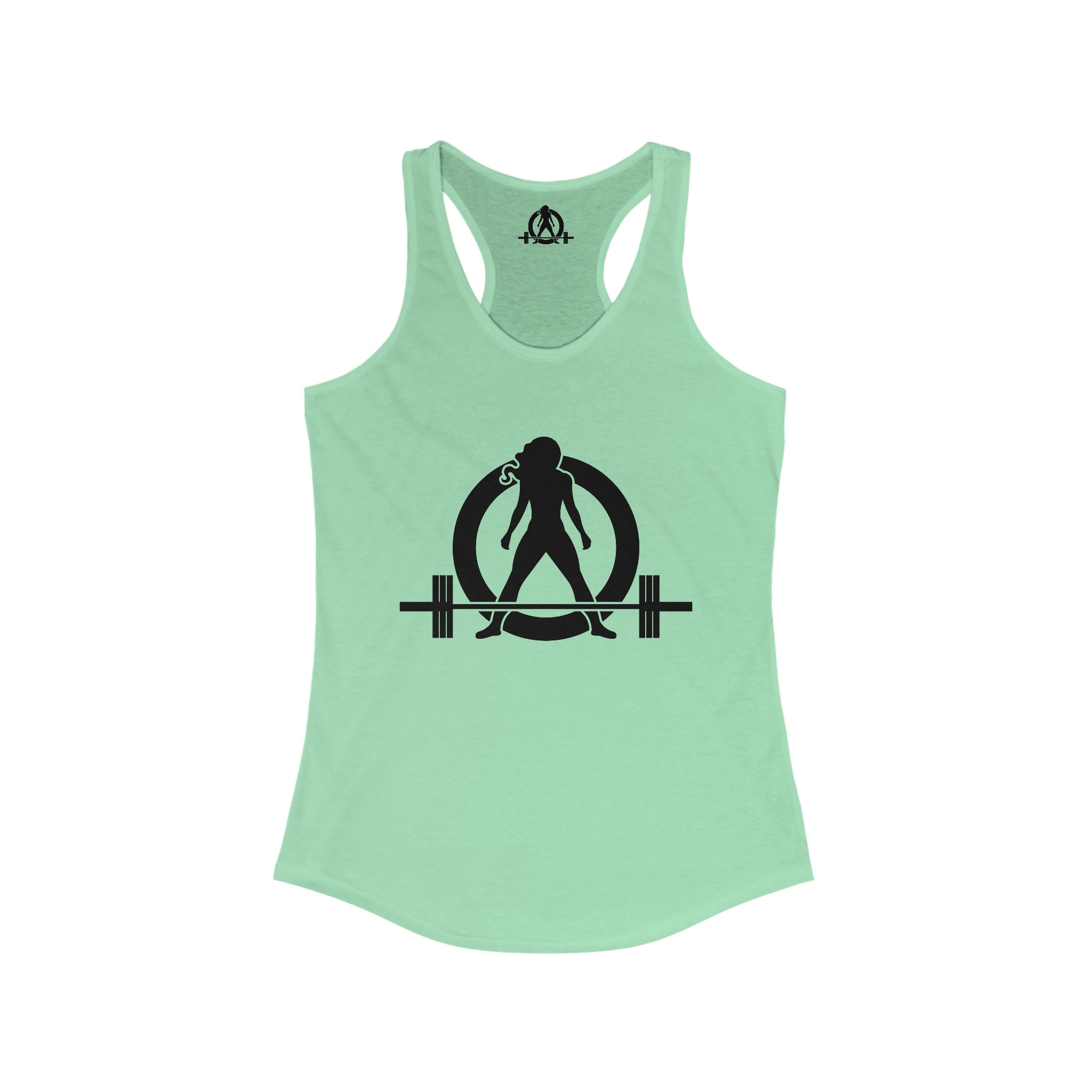 Iron Sharpens Iron - Women's Ideal Racerback Tank - Black Font - Print on Front & Back