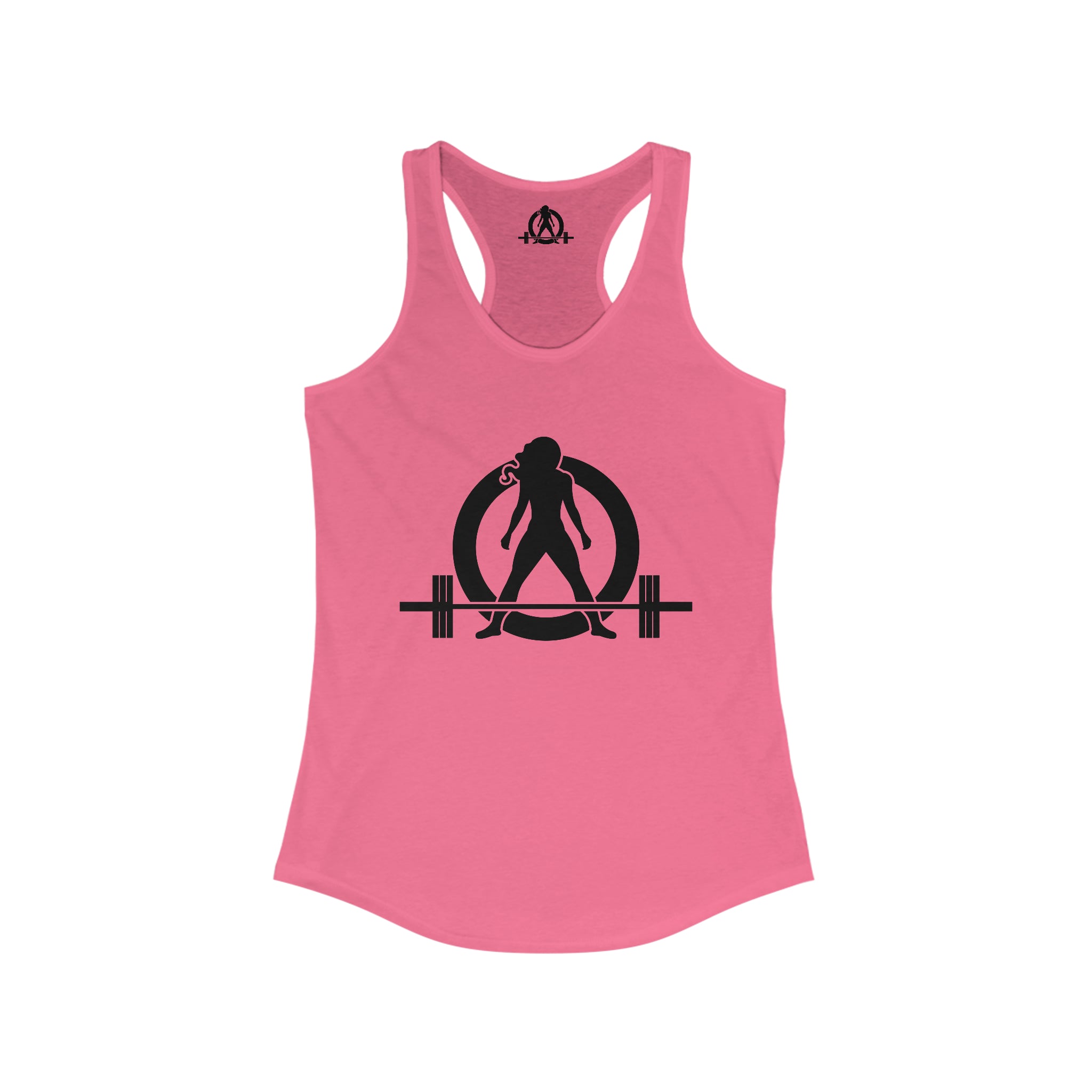 Iron Sharpens Iron - Women's Ideal Racerback Tank - Black Font - Print on Front & Back