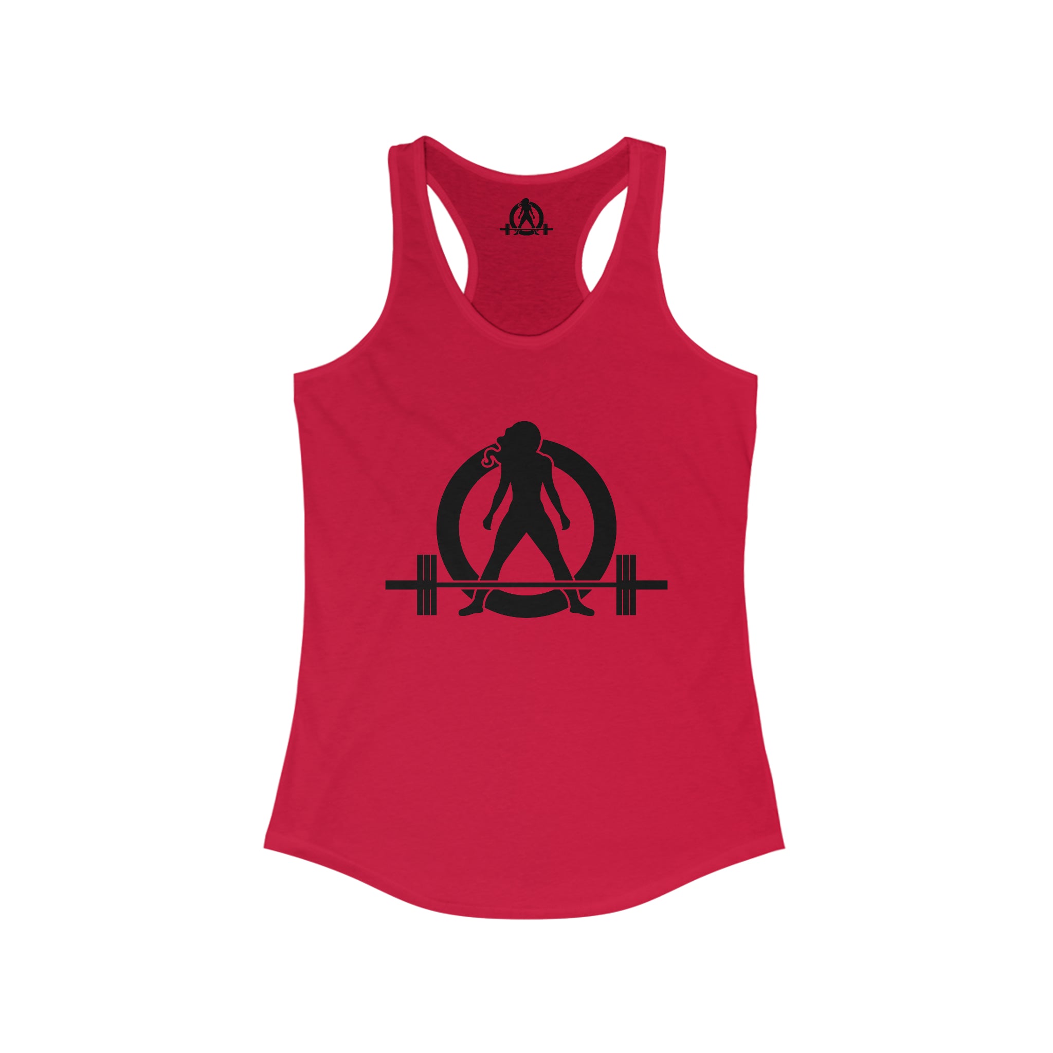 Iron Sharpens Iron - Women's Ideal Racerback Tank - Black Font - Print on Front & Back
