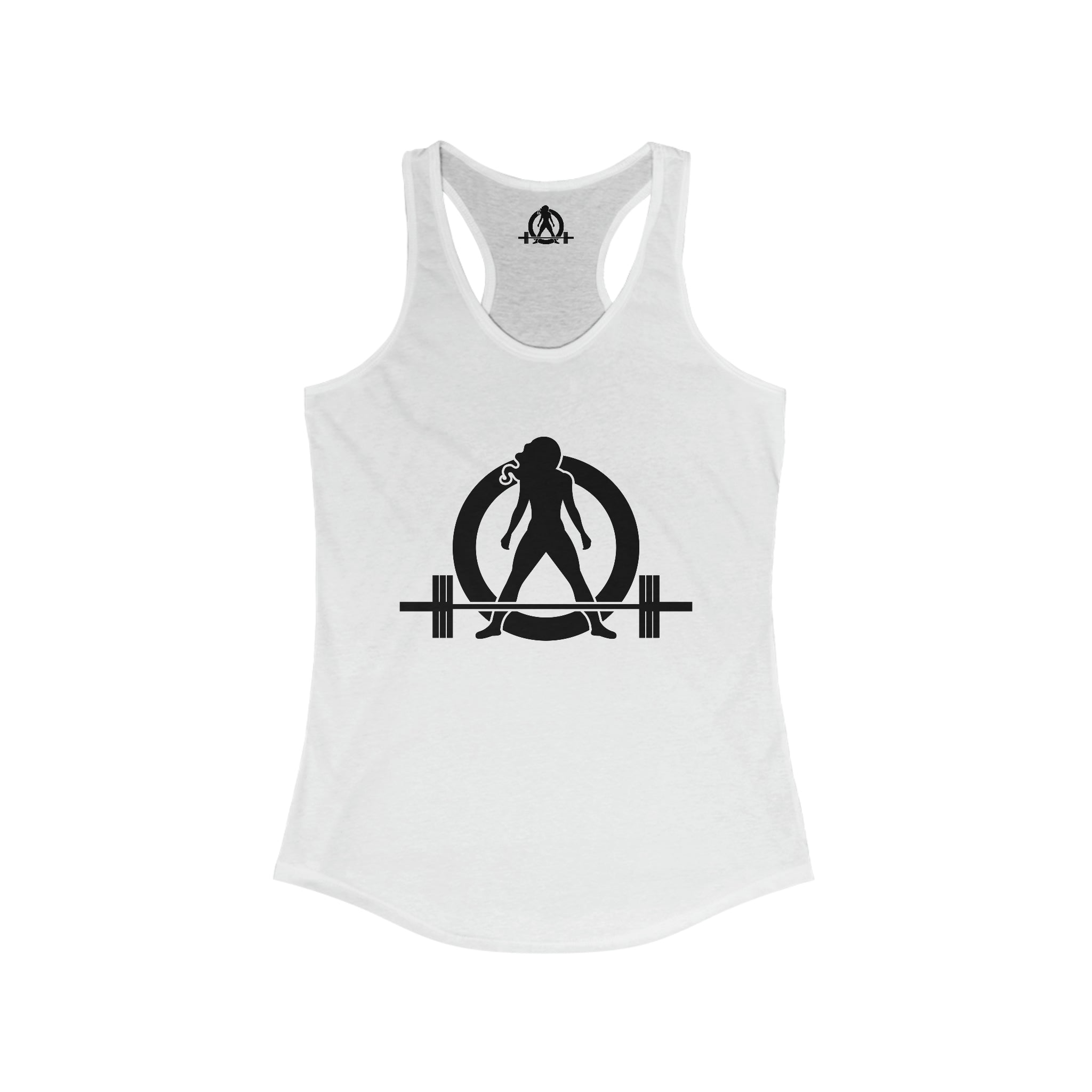 Iron Sharpens Iron - Women's Ideal Racerback Tank - Black Font - Print on Front & Back