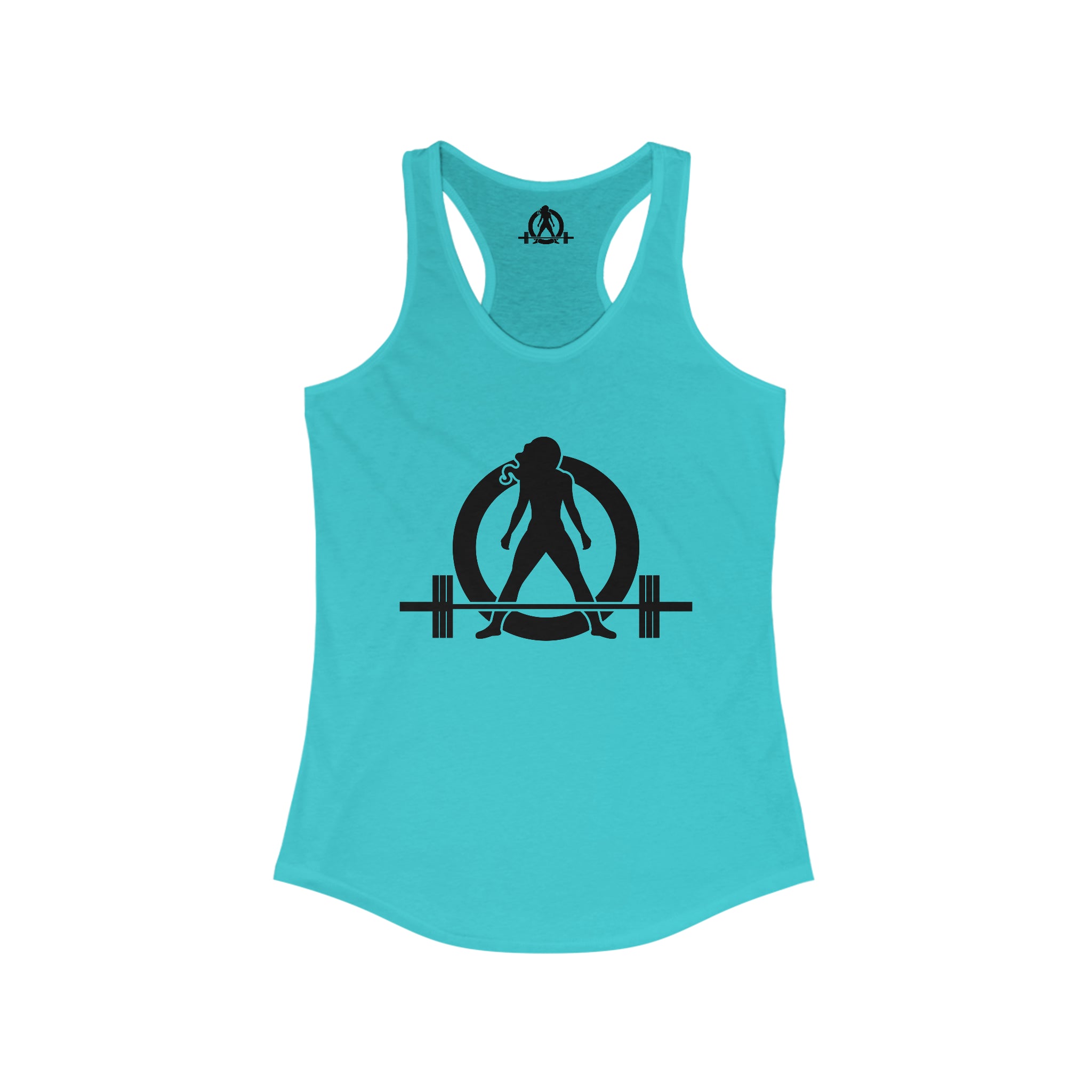 Iron Sharpens Iron - Women's Ideal Racerback Tank - Black Font - Print on Front & Back